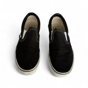 Men's Black Slip-On Canvas Shoes - Classic Casual